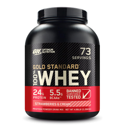 Optimum Nutrition Gold Standard 100% Whey Protein Powder, Double Rich Chocolate, 5 Pound (Packaging May Vary) - My Store
