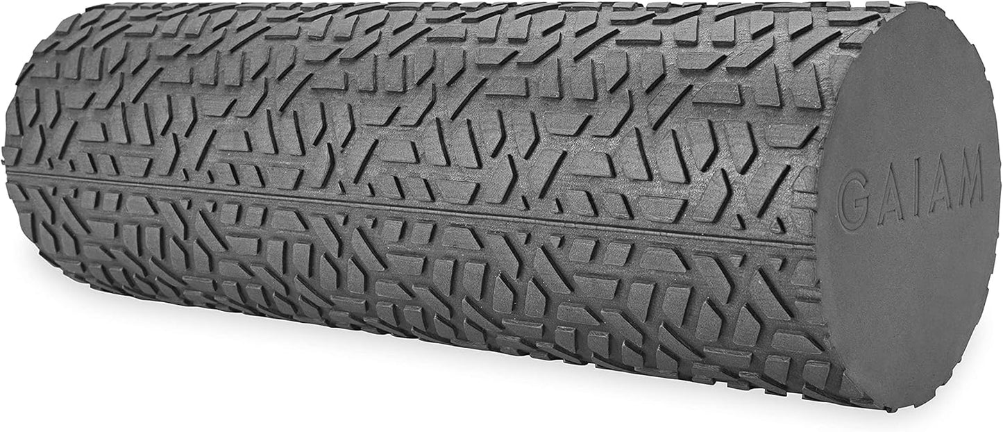 Gaiam Restore Compact Textured Foam Roller for Muscle Repair and Exercise – 12”L X 4" Diameter Massager Roller – Ideal for Improved Circulation and Easing Muscle Tension - My Store