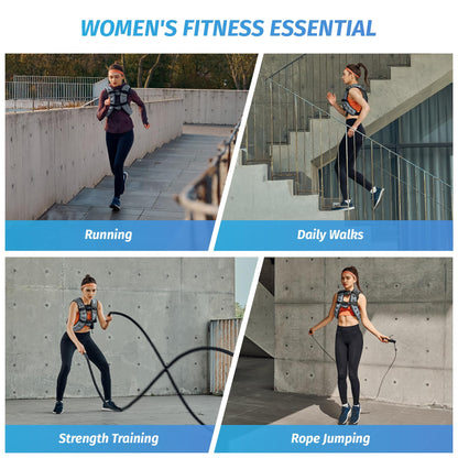 ZELUS Weighted Vest, 6lb/8lb/12lb/16lb/20lb/25lb/30lb Weight Vest with Reflective Stripe for Workout, Strength Training, Running, Fitness, Muscle Building, Weight Loss, Weightlifting - My Store