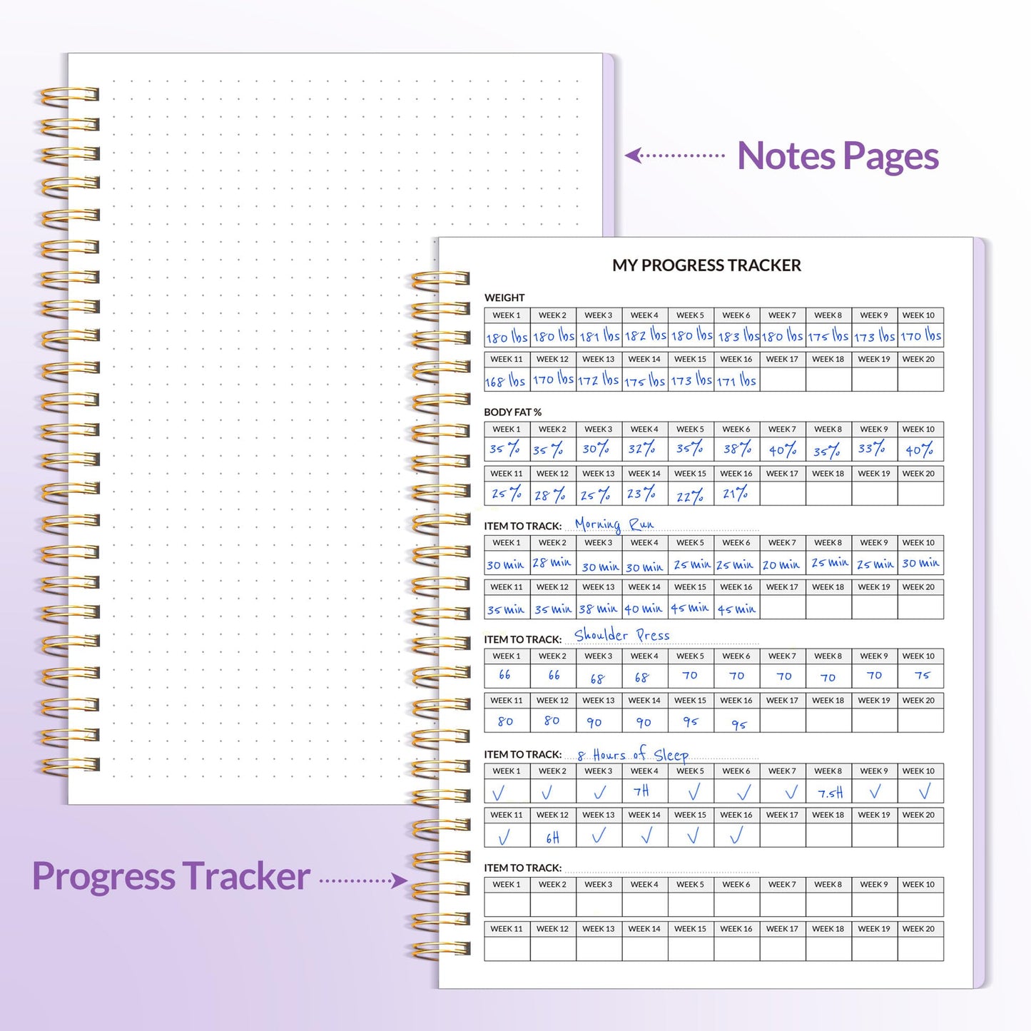 Fitness Journal Workout Planner for Women & Men, A5 (6.4" x 8.3") Workout Journal Log Book Planner Gift for Track Gym Essentials, Home Workouts, Track Progress, Achieve Wellness Goals, Black - My Store