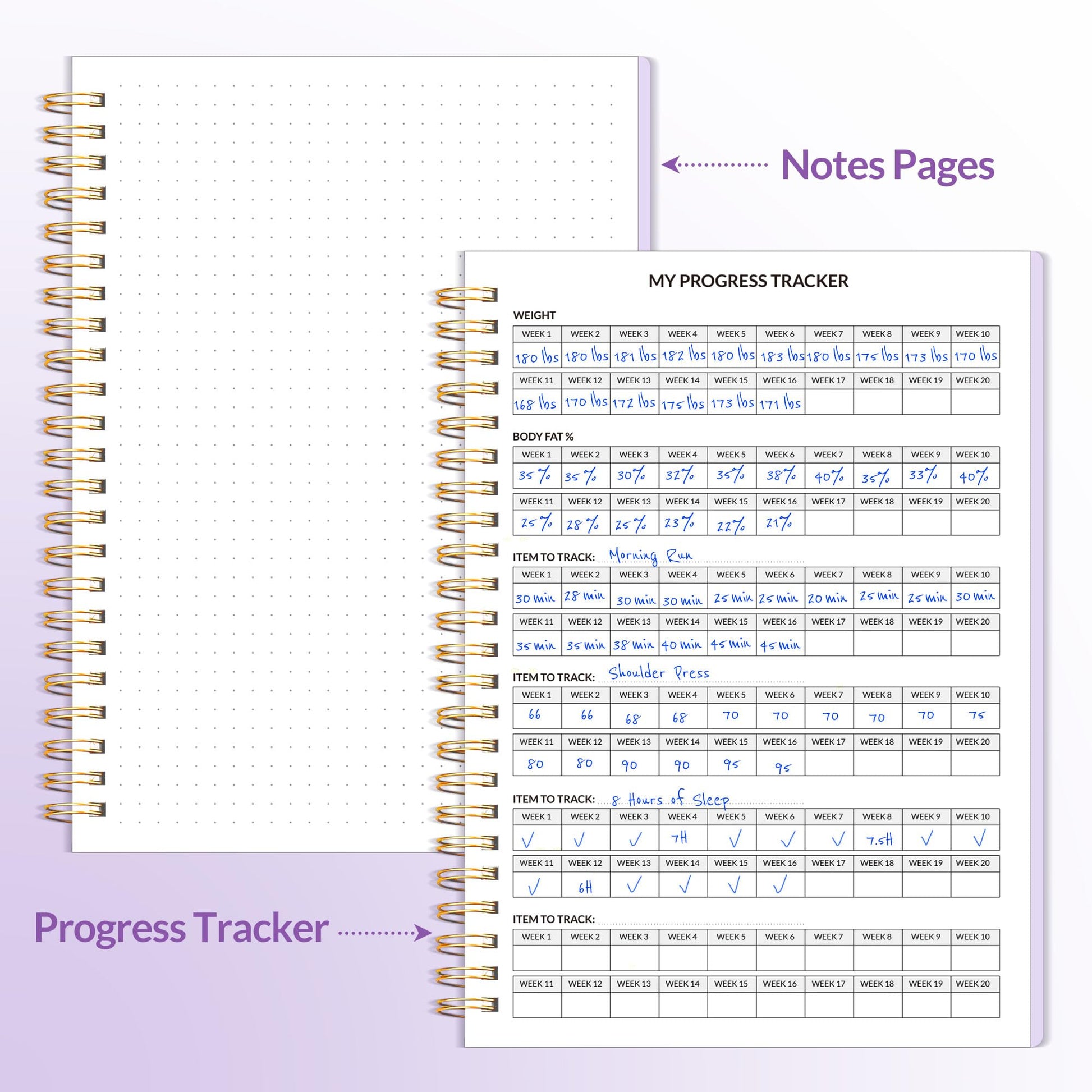 Fitness Journal Workout Planner for Women & Men, A5 (6.4" x 8.3") Workout Journal Log Book Planner Gift for Track Gym Essentials, Home Workouts, Track Progress, Achieve Wellness Goals, Black - My Store