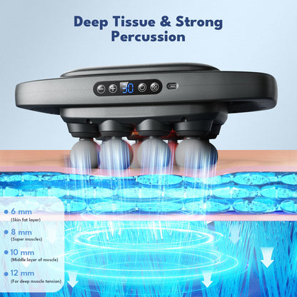 VTT 16-Head Massage Gun Set, Deep Tissue Percussion Massager with 3 Modes & 30 Intensities,Quiet Muscle Massage Gun for Back,Shoulders, Legs, Foot, Body Muscle Pain Relief - My Store