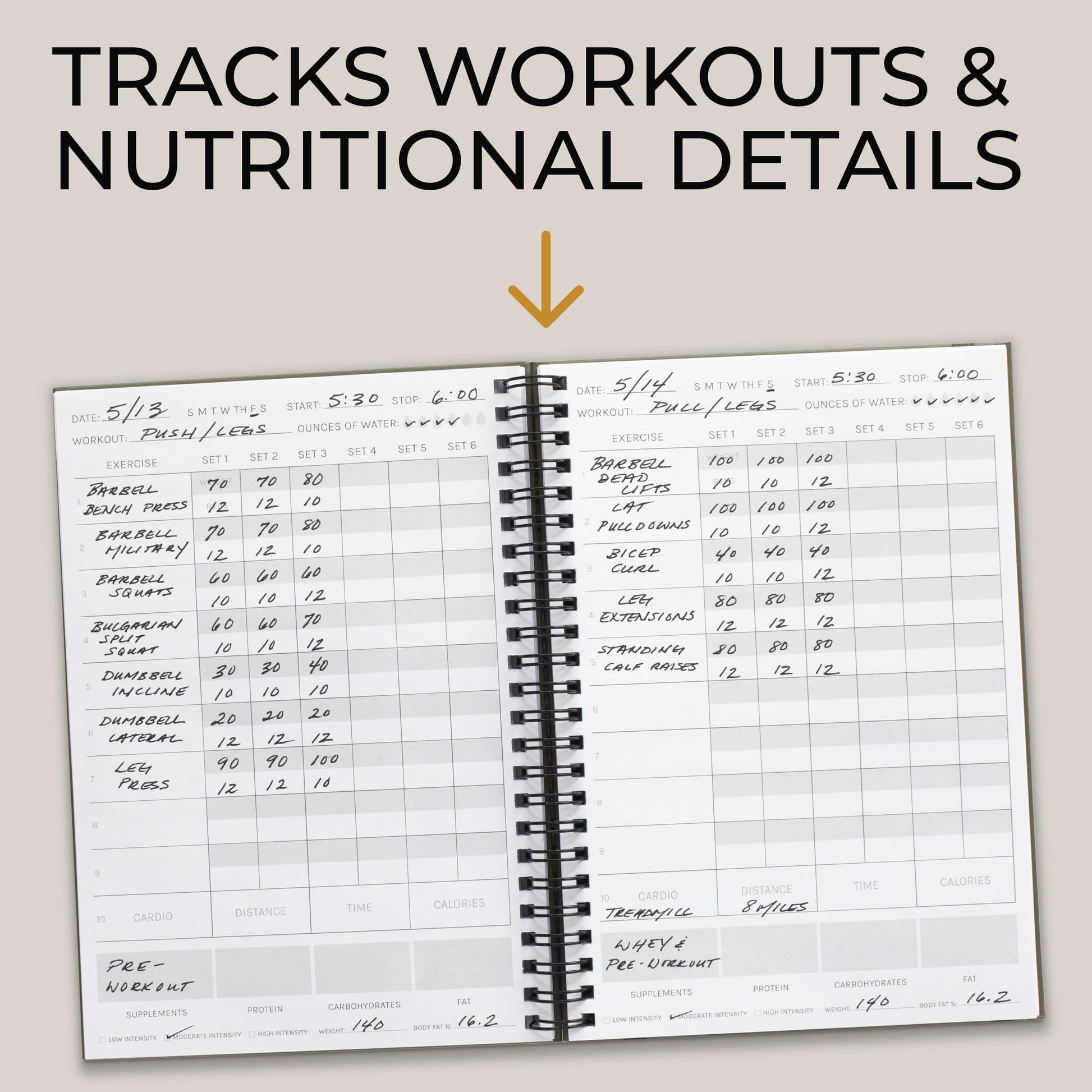 The Ultimate Fitness Journal for Tracking and Crushing Your Gym Goals - Detailed Workout Planner & Log Book For Men and Women - Great Gym Accessories With Calendar, Nutrition & Progress Tracker - My Store