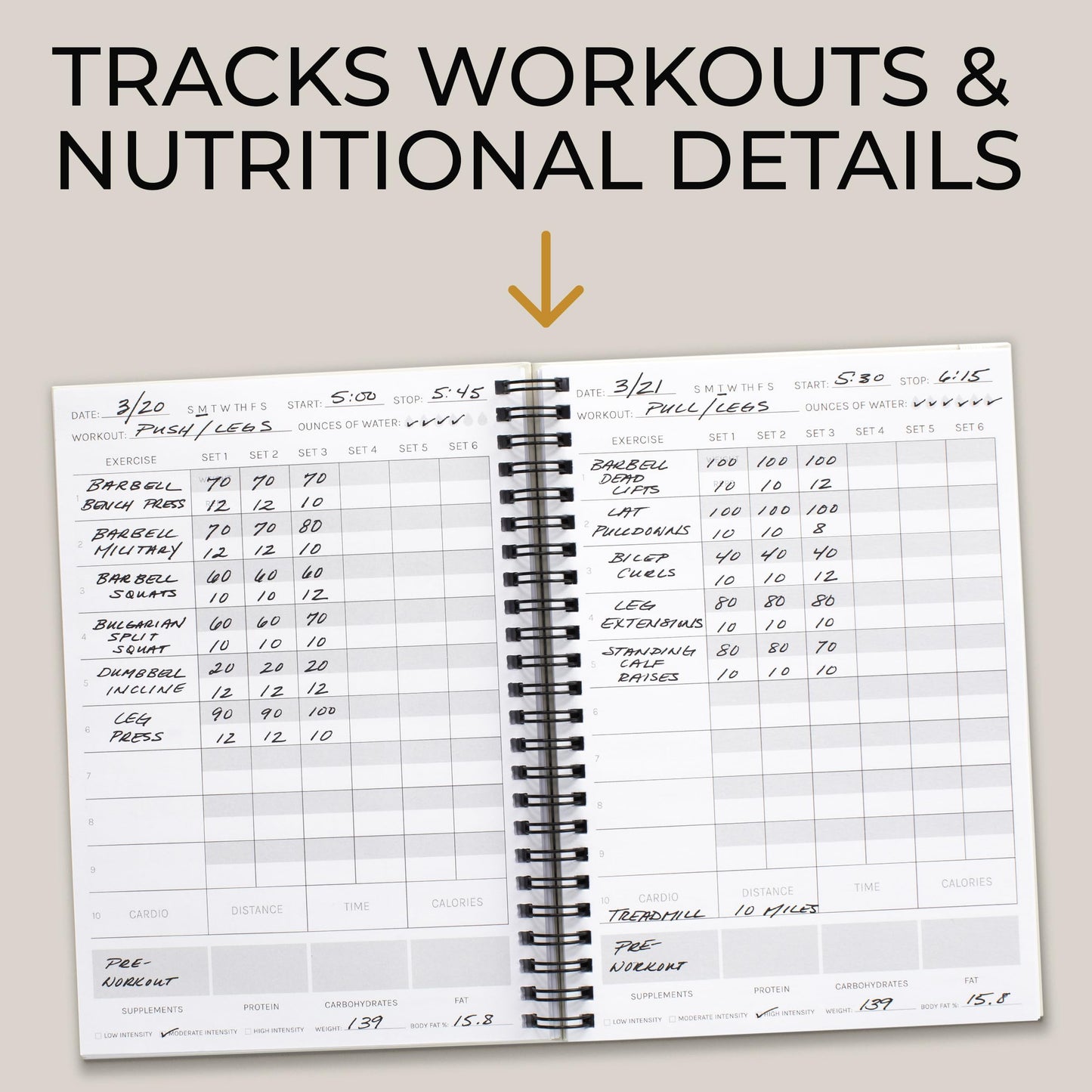 The Ultimate Fitness Journal for Tracking and Crushing Your Gym Goals - Detailed Workout Planner & Log Book For Men and Women - Great Gym Accessories With Calendar, Nutrition & Progress Tracker - My Store