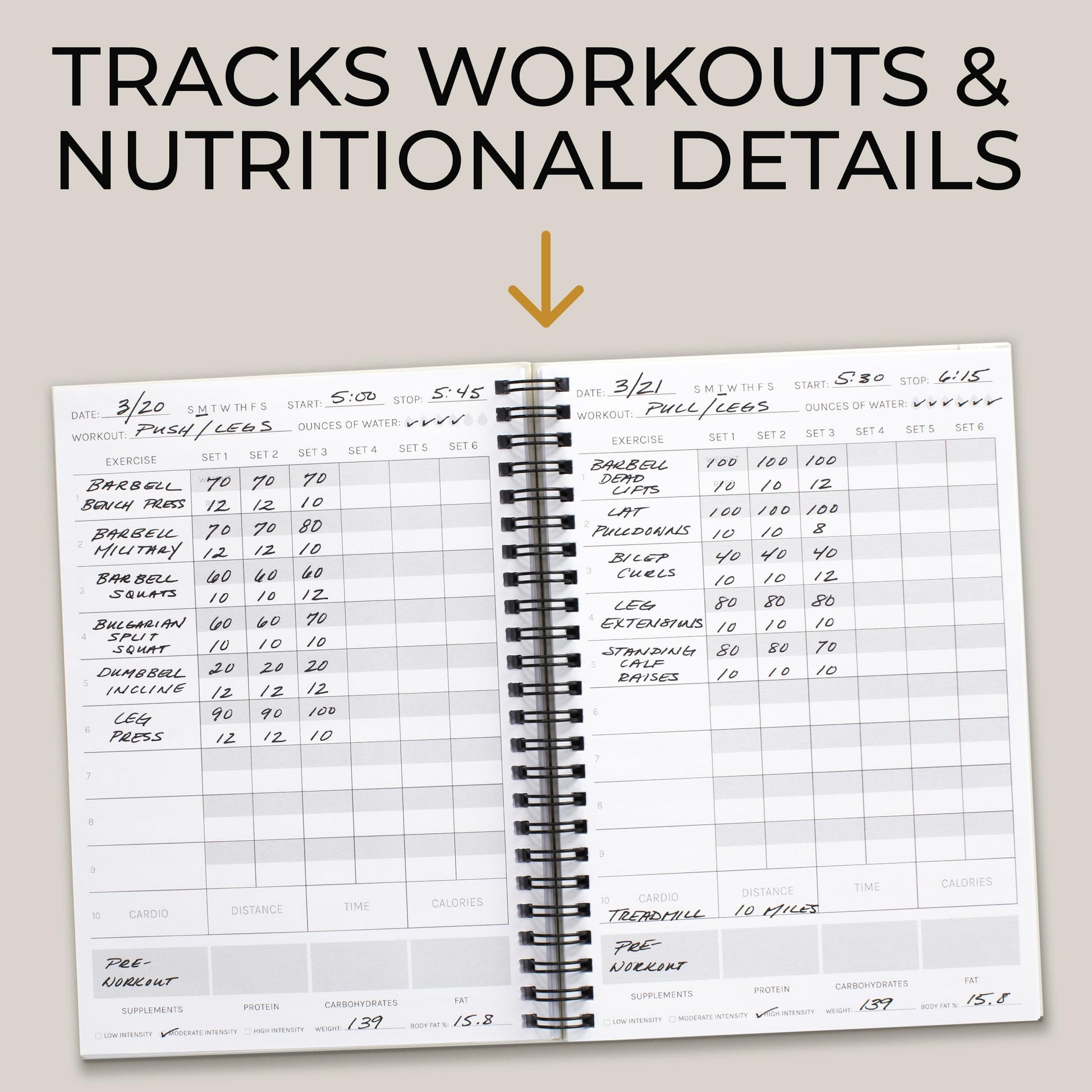 The Ultimate Fitness Journal for Tracking and Crushing Your Gym Goals - Detailed Workout Planner & Log Book For Men and Women - Great Gym Accessories With Calendar, Nutrition & Progress Tracker - My Store