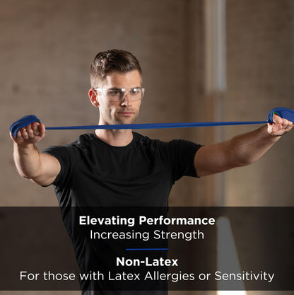 THERABAND Resistance Bands Set, Beginner Kit, Yellow, Red, Green, Non-Latex Elastic Bands for Exercise & Physical Therapy, Strength Training Bands for Upper & Lower Body Fitness - My Store