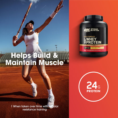 Optimum Nutrition Gold Standard 100% Whey Protein Powder, Double Rich Chocolate, 5 Pound (Packaging May Vary) - My Store