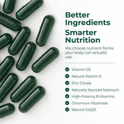 Multivitamin for Men – Methylated Mens Multivitamins & Multiminerals Capsules with Vitamin B12, A, D, C, Zinc, Magnesium & More for Complete Daily Support – High Potency Bioavailable Vitamins for Men - My Store