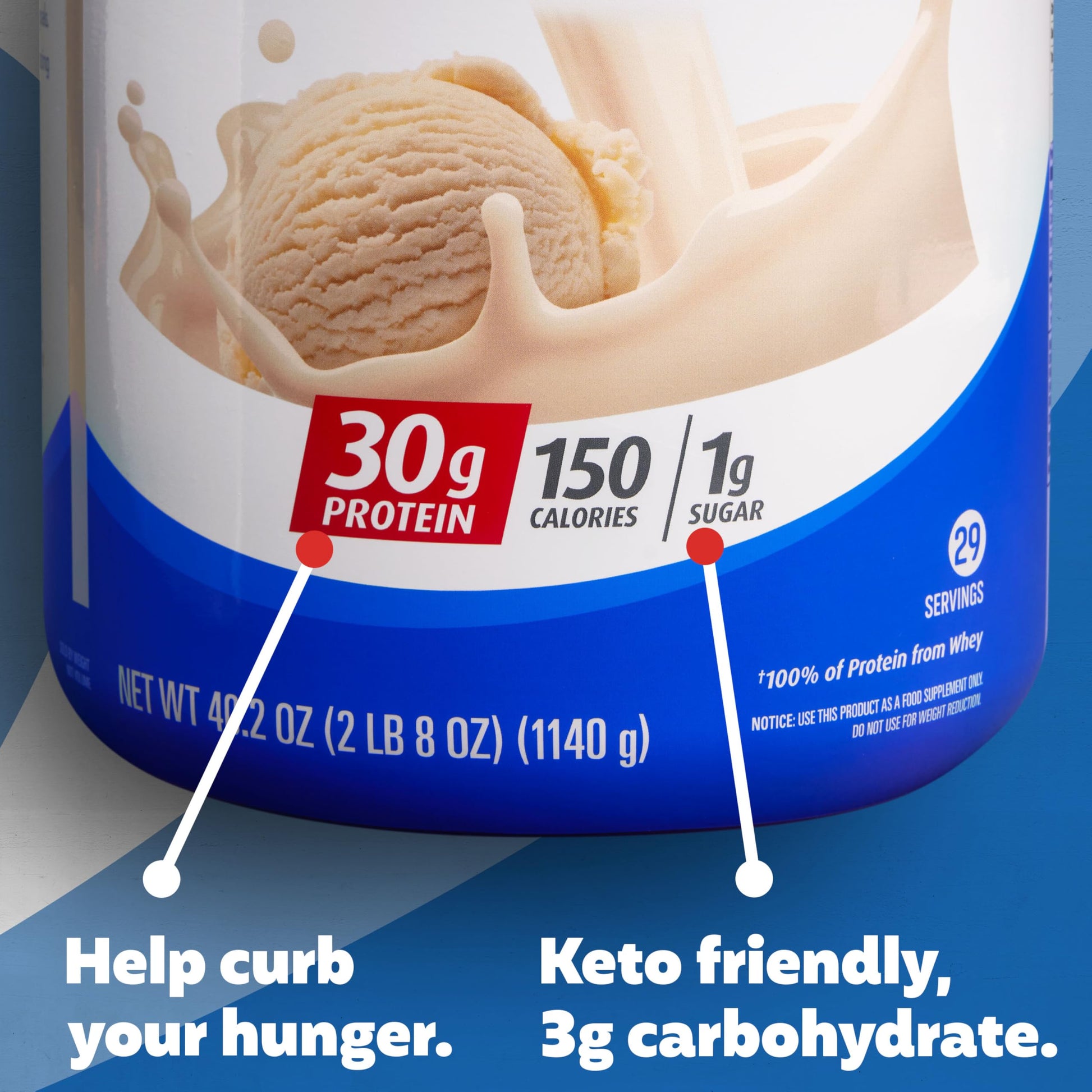 Premier Protein Powder, Vanilla Milkshake, 30g Protein, 1g Sugar, 100% Whey Protein, Keto Friendly, No Soy Ingredients, Gluten Free, 17 Servings, 23.3 Ounces - My Store
