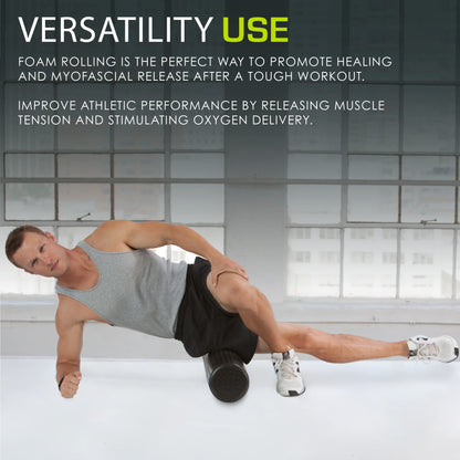 ProsourceFit High Density Foam Rollers, Firm Full Body Athletic Massage Tool for Back Stretching, Yoga, Pilates, Post Workout Muscle Recuperation - My Store