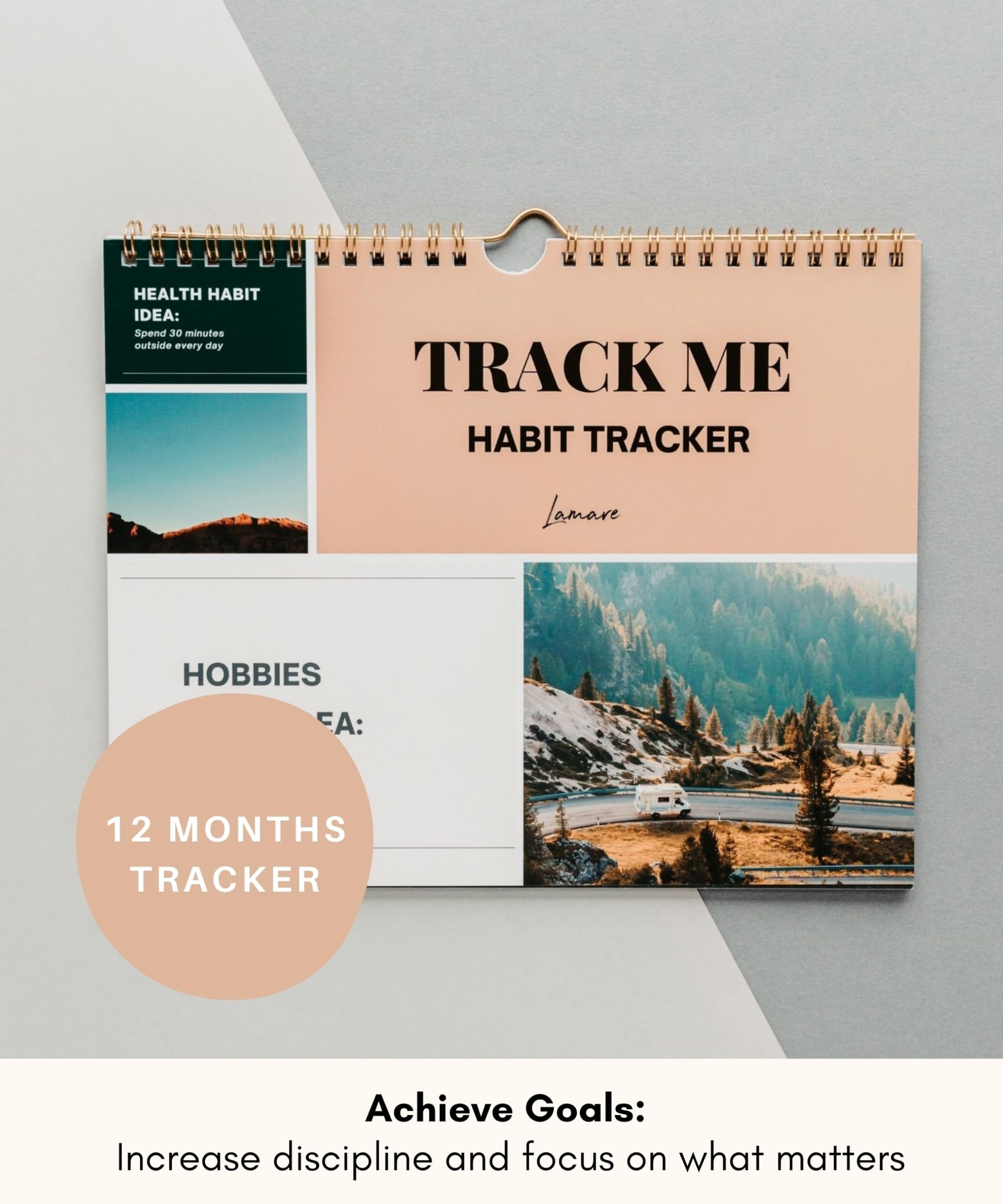 Lamare Habit Tracker Calendar – Premium Daily Habit Tracker Journal and Goal Board, Workout Motivation & Productivity Tool - My Store