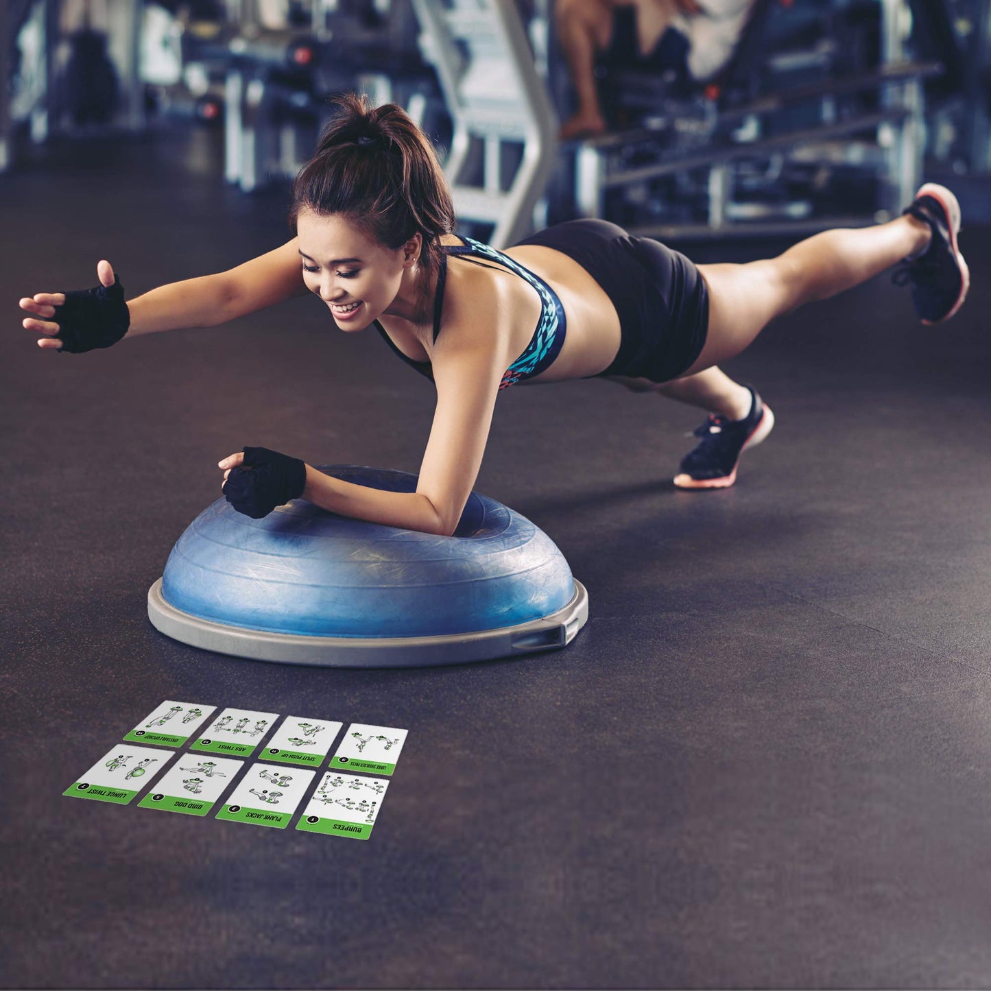 NewMe Fitness Stretching Workout Cards, Instructional Fitness Deck for Women & Men, Beginner Fitness Guide to Training Exercises at Home or Gym - My Store