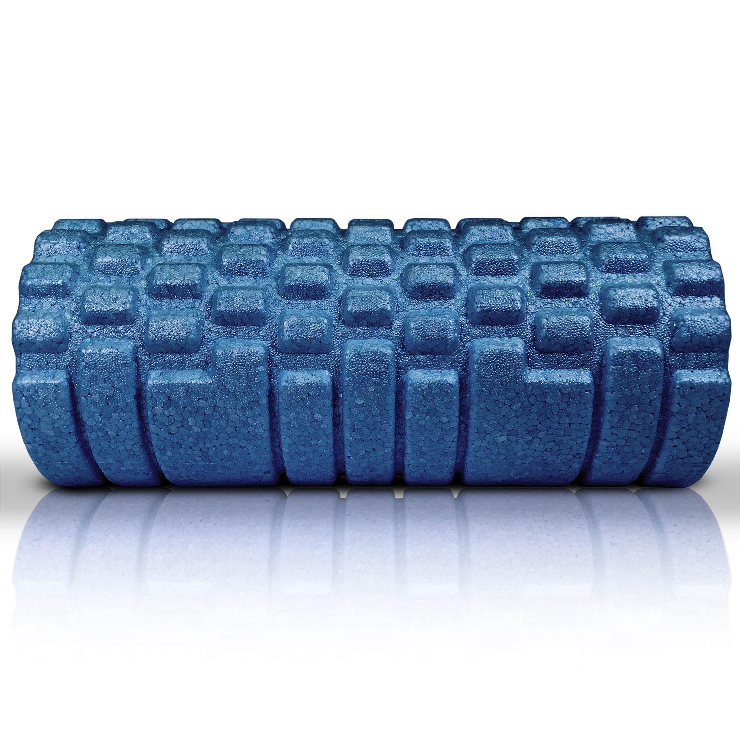 High Density Foam Roller Massager for Deep Tissue Massage of The Back and Leg Muscles - Self Myofascial Release of Painful Trigger Point Muscle Adhesions - 13" Blue - My Store