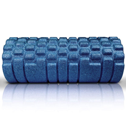 High Density Foam Roller Massager for Deep Tissue Massage of The Back and Leg Muscles - Self Myofascial Release of Painful Trigger Point Muscle Adhesions - 13" Blue - My Store