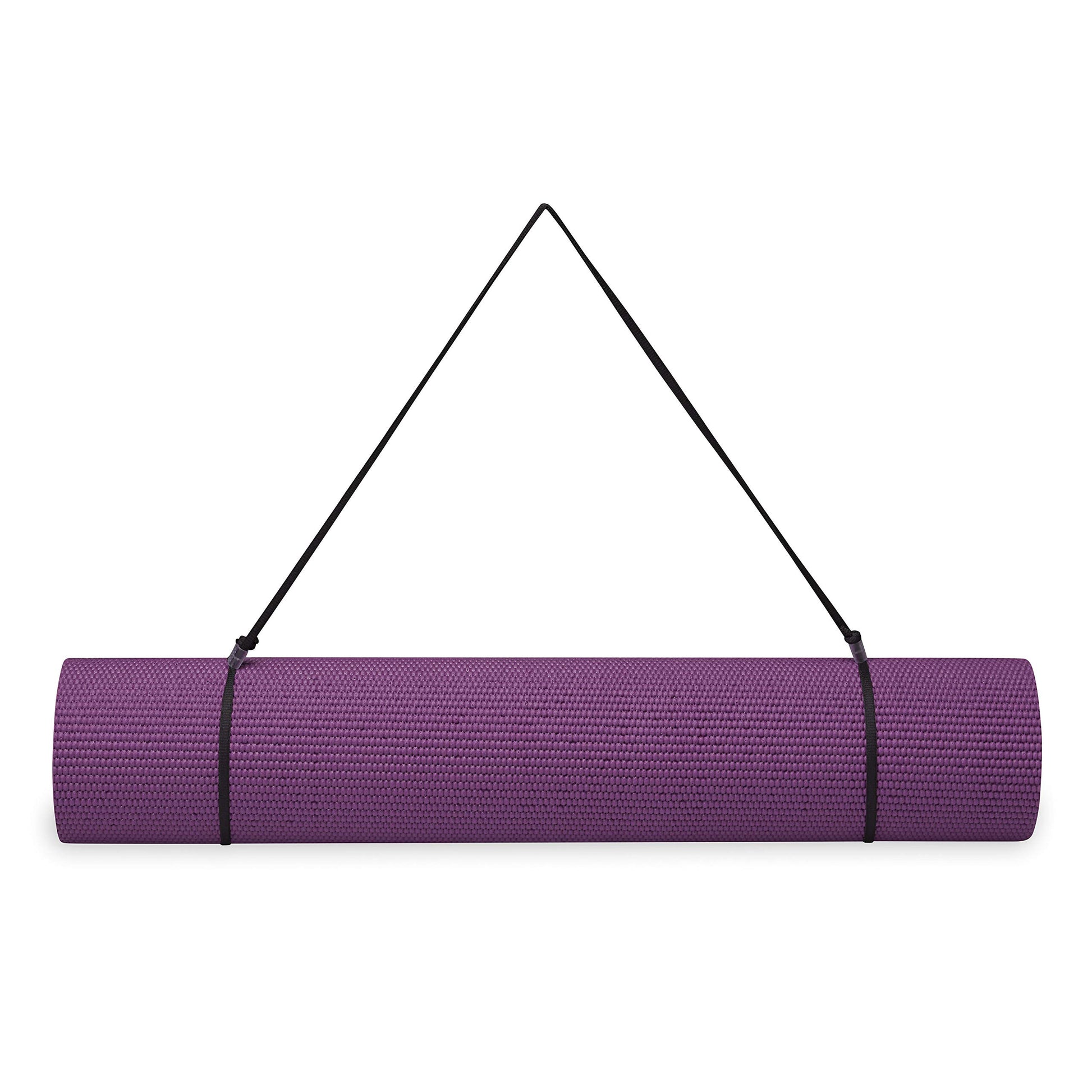 Gaiam Essentials Thick and Thin Yoga Mat Fitness & Exercise Mat with Easy-Cinch Carrier Strap - My Store