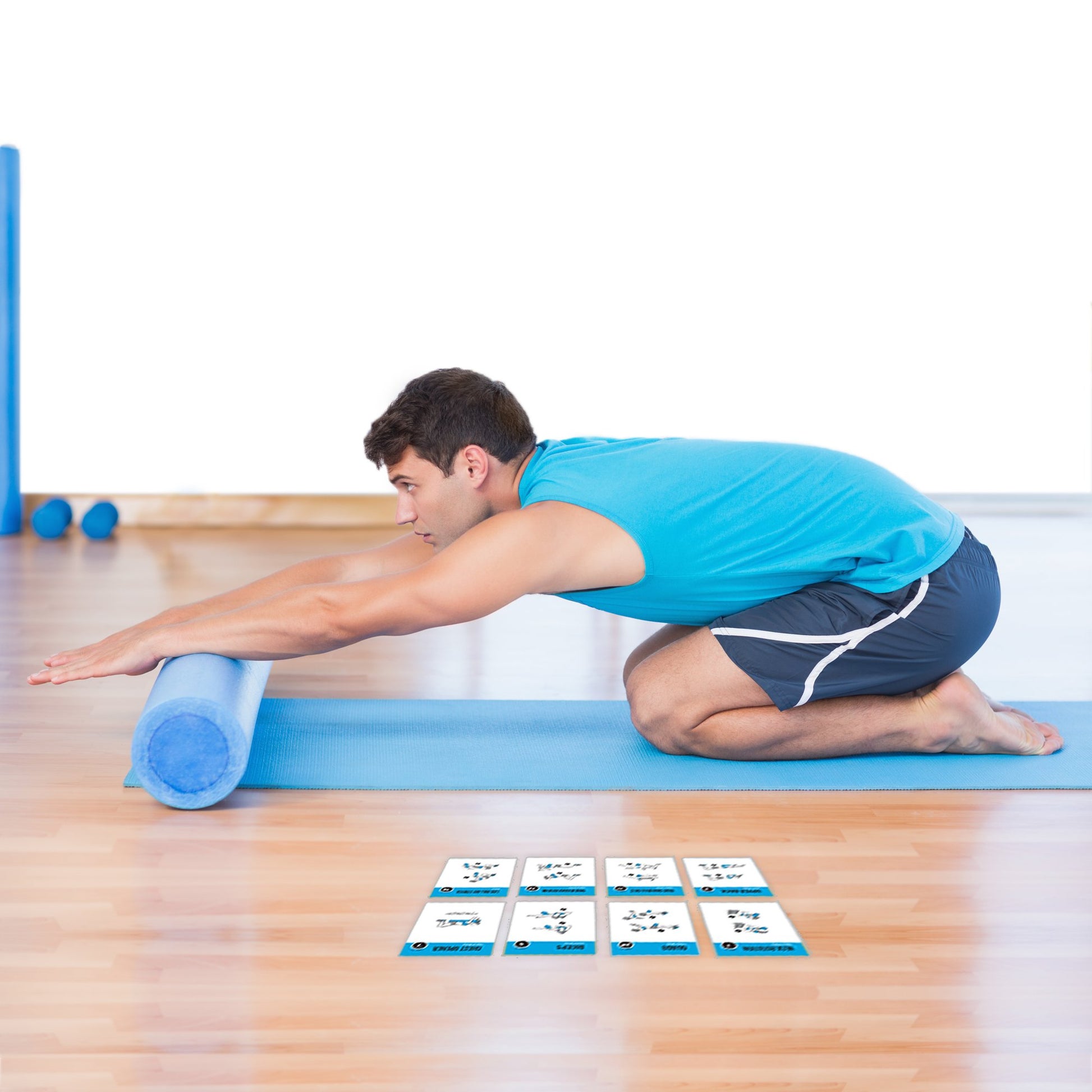 NewMe Fitness Stretching Workout Cards, Instructional Fitness Deck for Women & Men, Beginner Fitness Guide to Training Exercises at Home or Gym - My Store