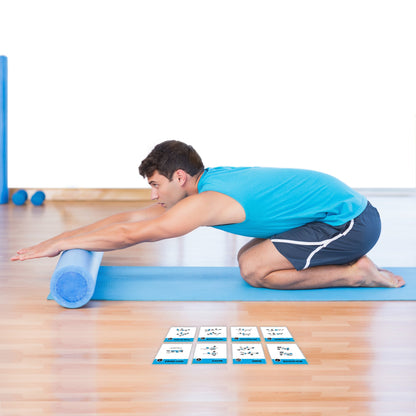 NewMe Fitness Stretching Workout Cards, Instructional Fitness Deck for Women & Men, Beginner Fitness Guide to Training Exercises at Home or Gym - My Store