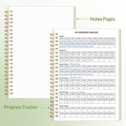Fitness Journal Workout Planner for Women & Men, A5 (6.4" x 8.3") Workout Journal Log Book Planner Gift for Track Gym Essentials, Home Workouts, Track Progress, Achieve Wellness Goals, Black - My Store
