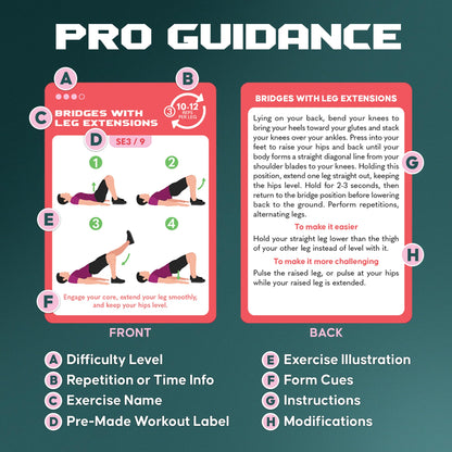 Abs and Core Exercise Cards – 75+ Workout Cards to Help Build Core Strength, Stability, Outdoor, Work from Home Fitness Workout - My Store