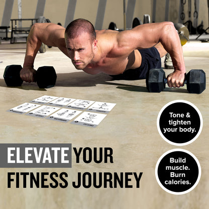 NewMe Fitness Stretching Workout Cards, Instructional Fitness Deck for Women & Men, Beginner Fitness Guide to Training Exercises at Home or Gym - My Store