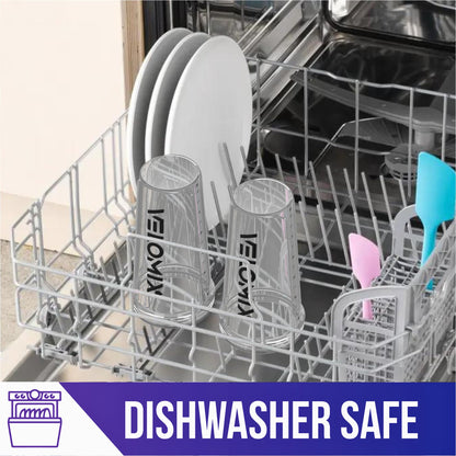 VELOMIX - 2 Pack- 28 oz Protein Shaker Bottles for Protein Mixes - 2x Wire Whisk | Leak Proof Shaker Cups for Protein Shakes | Protein Shaker Bottle Pack (Black/Transparent) - My Store