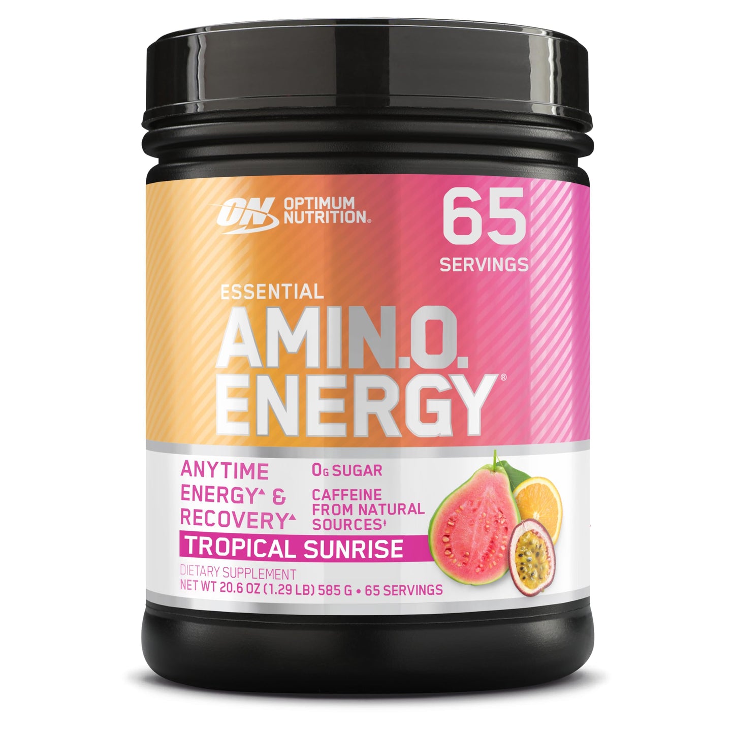 Optimum Nutrition Amino Energy - Pre Workout with Green Tea, BCAA, Amino Acids, Keto Friendly, Green Coffee Extract, Energy Powder - Concord Grape, 65 Servings (Packaging May Vary)