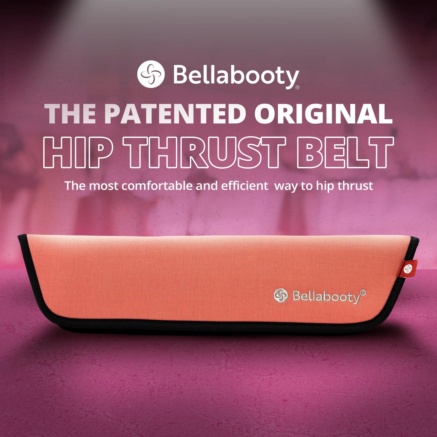 Bellabooty OG Belt - Bellabooty Exercise Hip Thrust Belt – For Dumbbells, Kettlebells, and Plates – Slip-Resistant Padding for Hip Protection – Perfect for Gym, Home, and On-the-Go Workouts