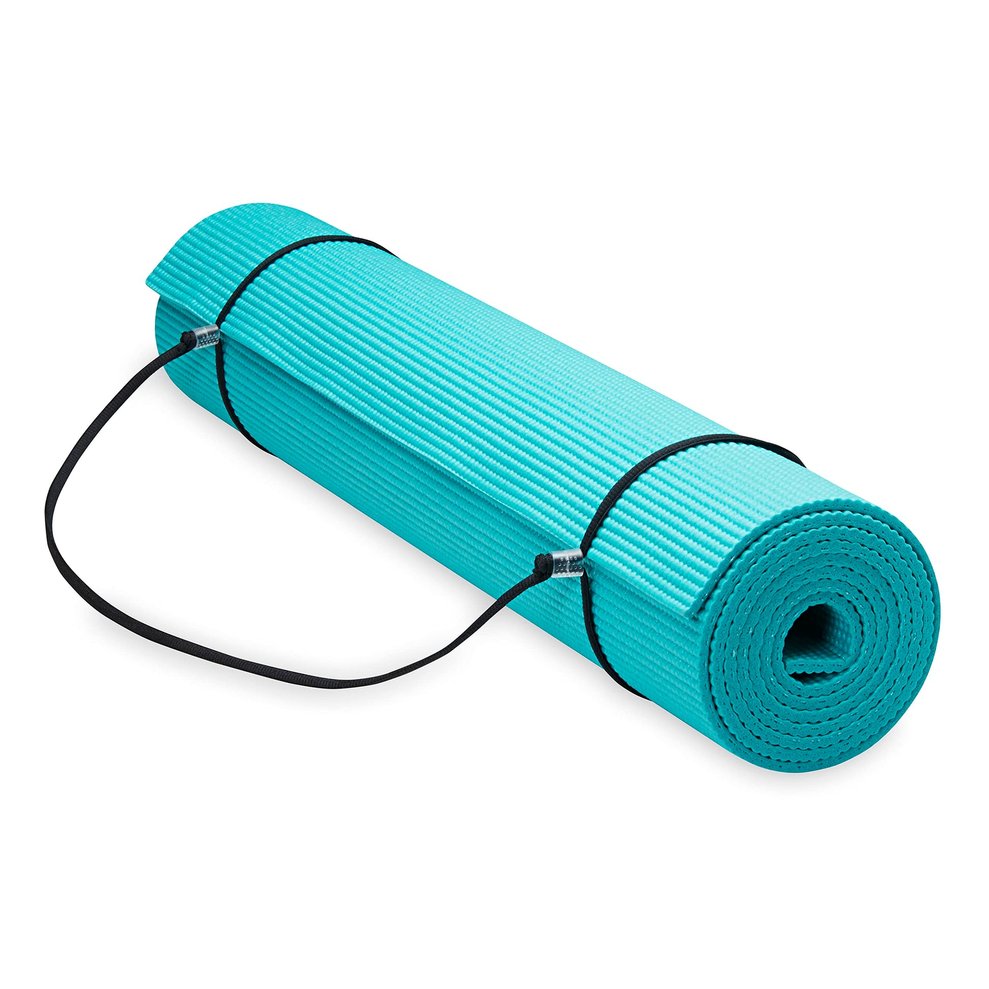 Gaiam Essentials Thick and Thin Yoga Mat Fitness & Exercise Mat with Easy-Cinch Carrier Strap - My Store