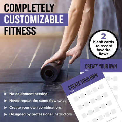 NewMe Fitness Stretching Workout Cards, Instructional Fitness Deck for Women & Men, Beginner Fitness Guide to Training Exercises at Home or Gym - My Store