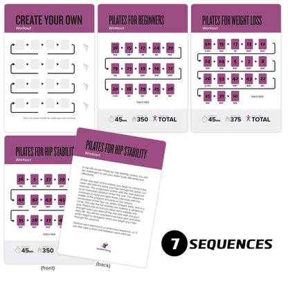 NewMe Fitness Stretching Workout Cards, Instructional Fitness Deck for Women & Men, Beginner Fitness Guide to Training Exercises at Home or Gym - My Store