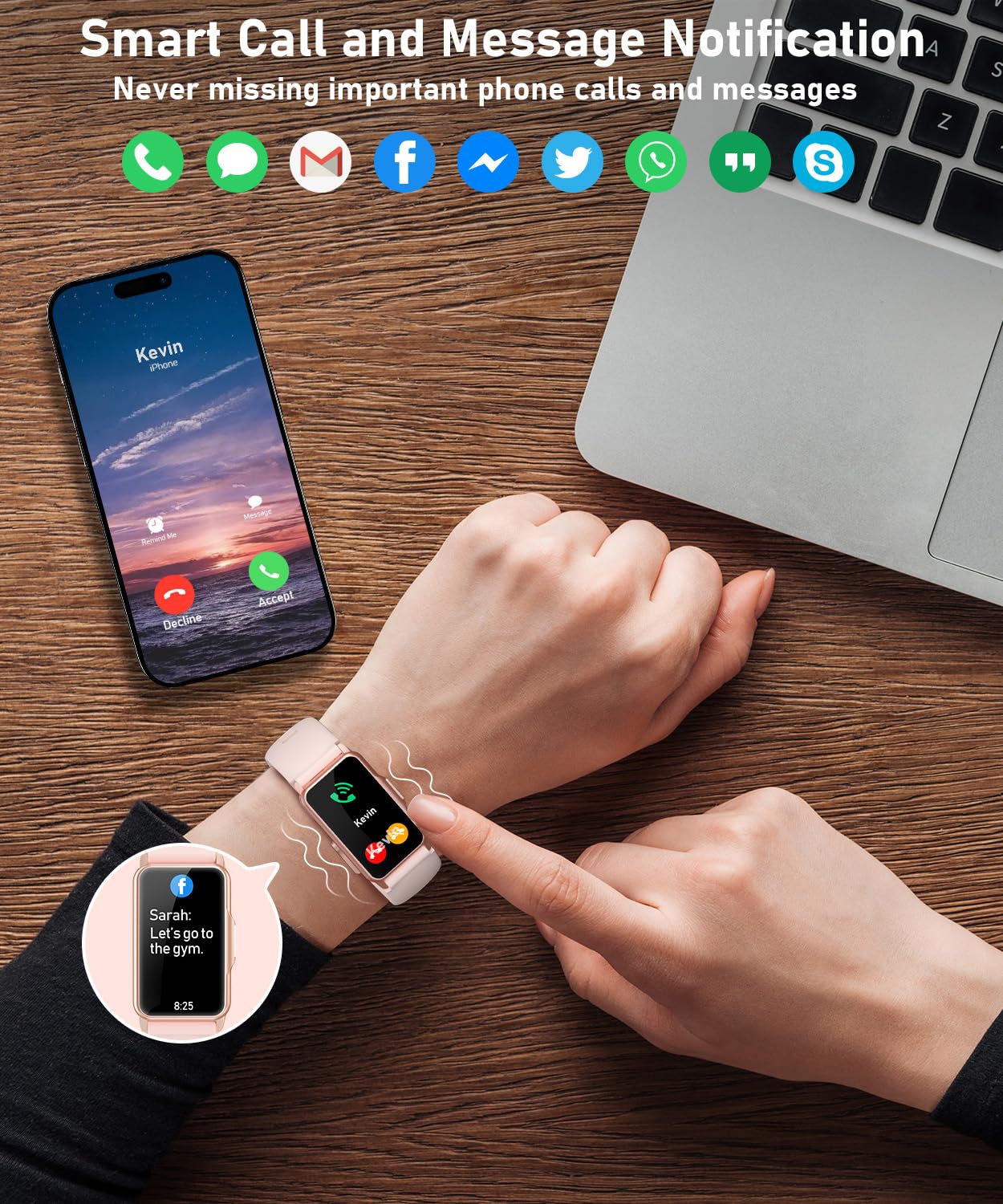 Smart Watch Fitness Tracker with 24/7 Heart Rate, Blood Oxygen Blood Pressure Monitor Sleep Tracker 120 Sports Modes Activity Trackers Step Calorie Counter IP68 Waterproof for Andriod iPhone Women Men - My Store