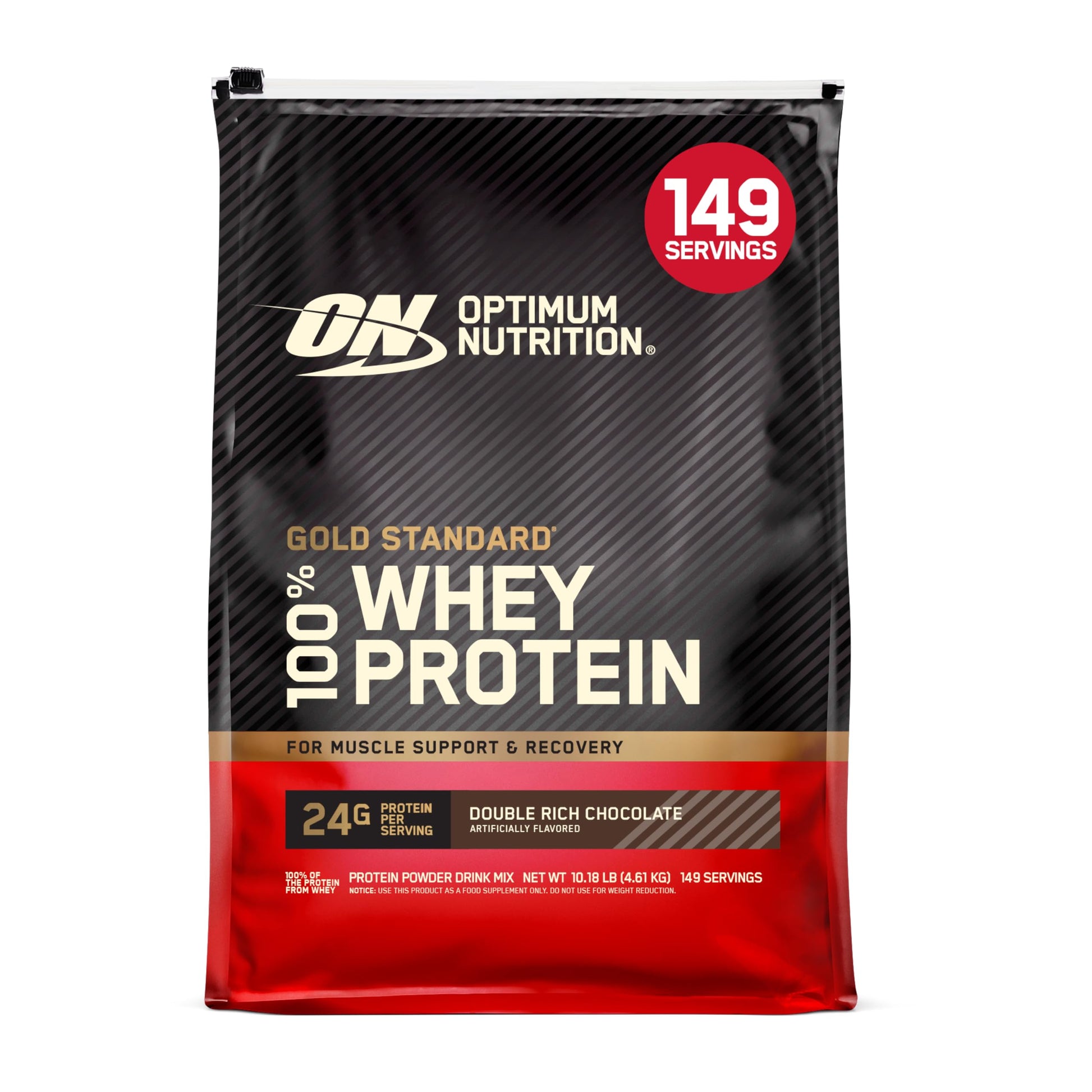 Optimum Nutrition Gold Standard 100% Whey Protein Powder, Double Rich Chocolate, 5 Pound (Packaging May Vary) - My Store