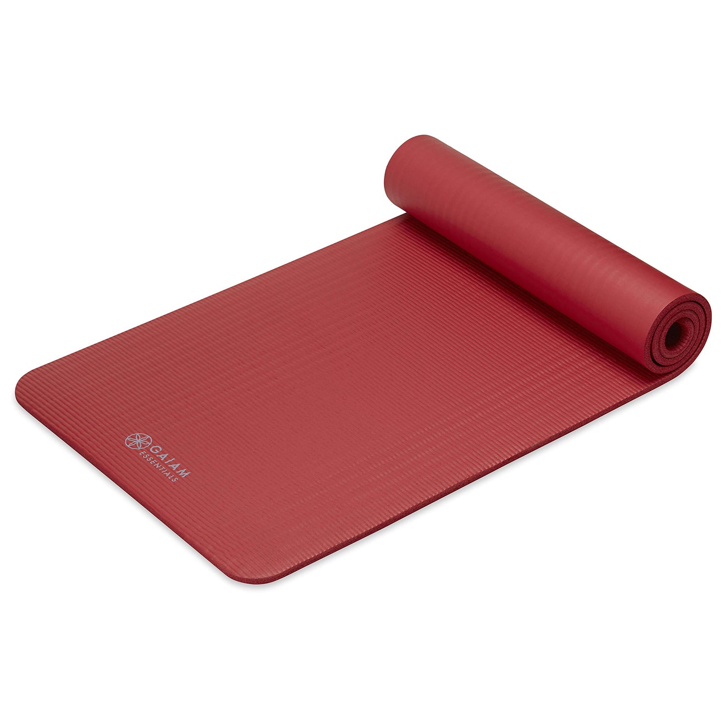 Gaiam Essentials Thick and Thin Yoga Mat Fitness & Exercise Mat with Easy-Cinch Carrier Strap - My Store