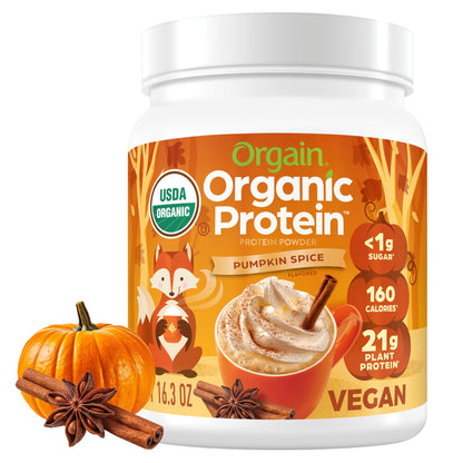 Orgain Organic Vegan Protein Powder, Vanilla Bean - 21g Plant Protein, 4g Prebiotic Fiber, No Lactose Ingredients, No Added Sugar, Non-GMO, For Shakes & Smoothies, 2.03 lb (Packaging May Vary) - My Store
