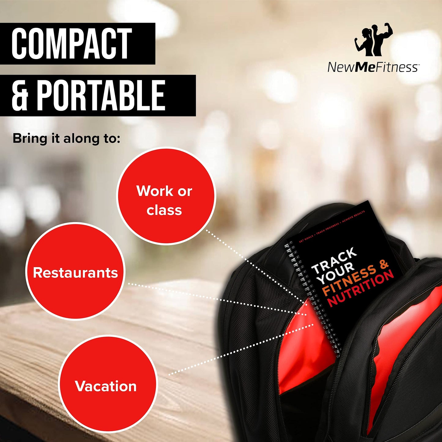 NewMe Fitness Journal for Women & Men, Food & Workout Journal, Planner Log Book to Track Weight Loss, Muscle Gain, Home Gym Exercise, Bodybuilding Progress, Daily Nutrition & Personal Health Tracker - My Store