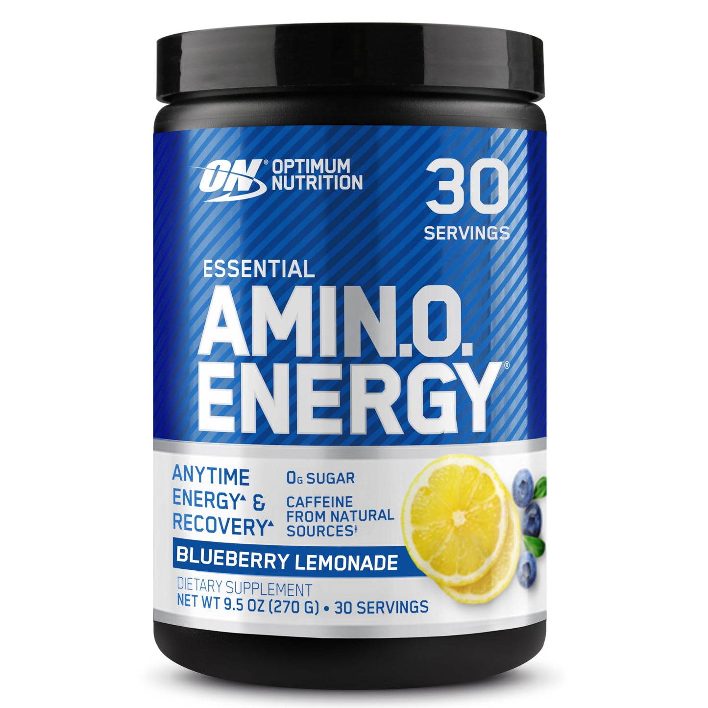 Optimum Nutrition Amino Energy - Pre Workout with Green Tea, BCAA, Amino Acids, Keto Friendly, Green Coffee Extract, Energy Powder - Concord Grape, 65 Servings (Packaging May Vary)
