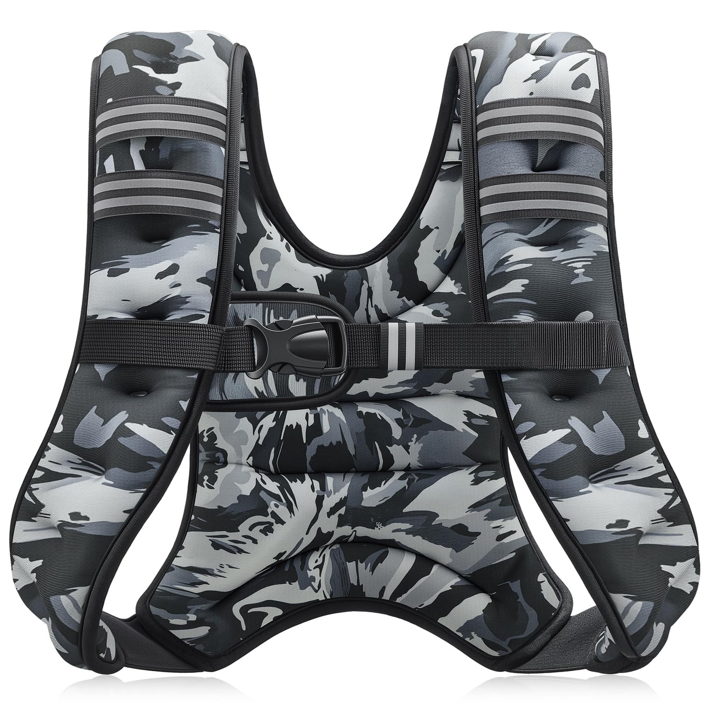 ZELUS Weighted Vest, 6lb/8lb/12lb/16lb/20lb/25lb/30lb Weight Vest with Reflective Stripe for Workout, Strength Training, Running, Fitness, Muscle Building, Weight Loss, Weightlifting - My Store