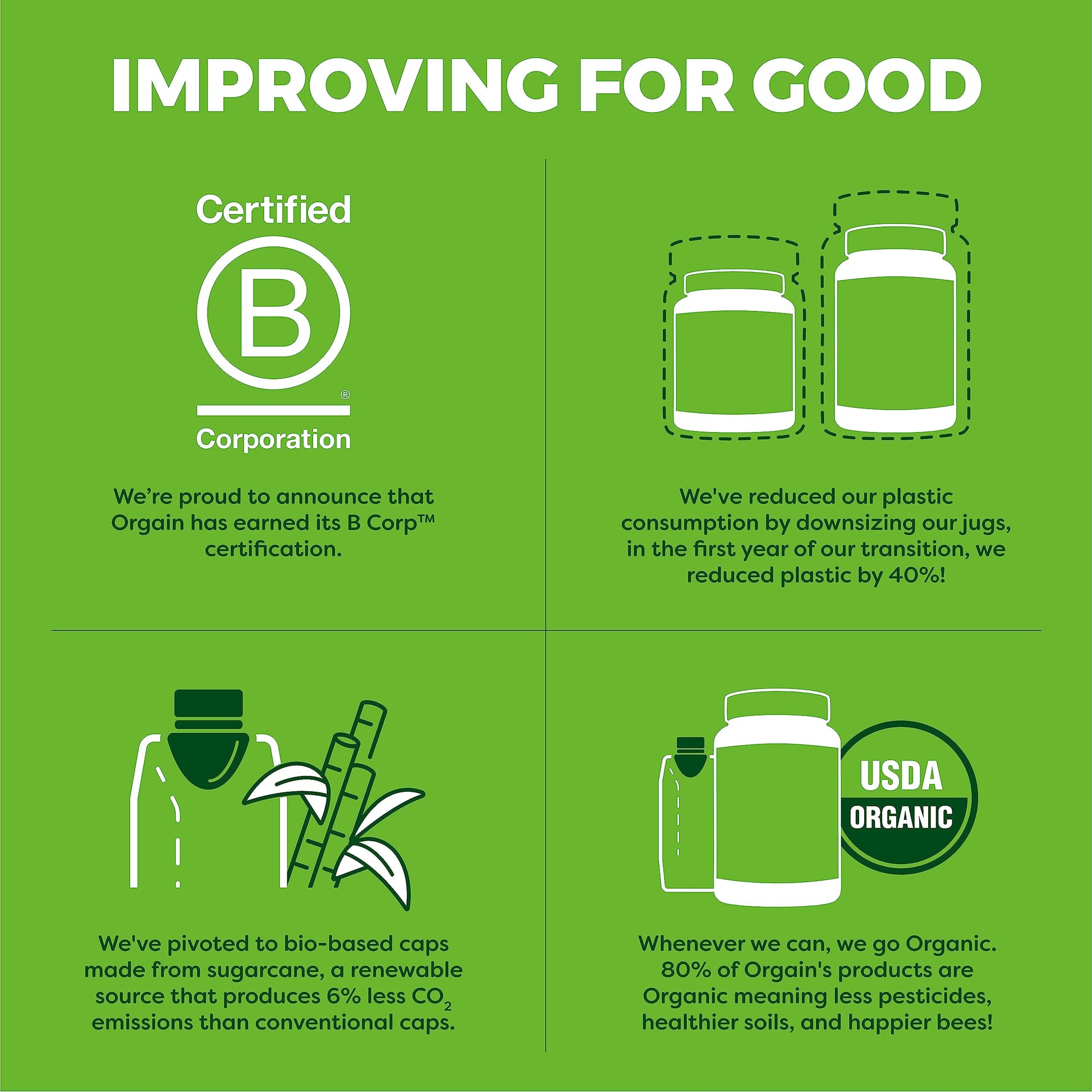 Orgain Organic Vegan Protein Powder, Vanilla Bean - 21g Plant Protein, 4g Prebiotic Fiber, No Lactose Ingredients, No Added Sugar, Non-GMO, For Shakes & Smoothies, 2.03 lb (Packaging May Vary) - My Store