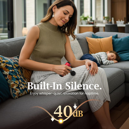 BOB AND BRAD Q2 Pro Mini Massage Gun with Heat and Cold Head,Pocket-Sized Deep Tissue Massager Gun,Portable Percussion Muscle Massager Gun, Ultra Small&Quiet Muscle Massage Gun - My Store