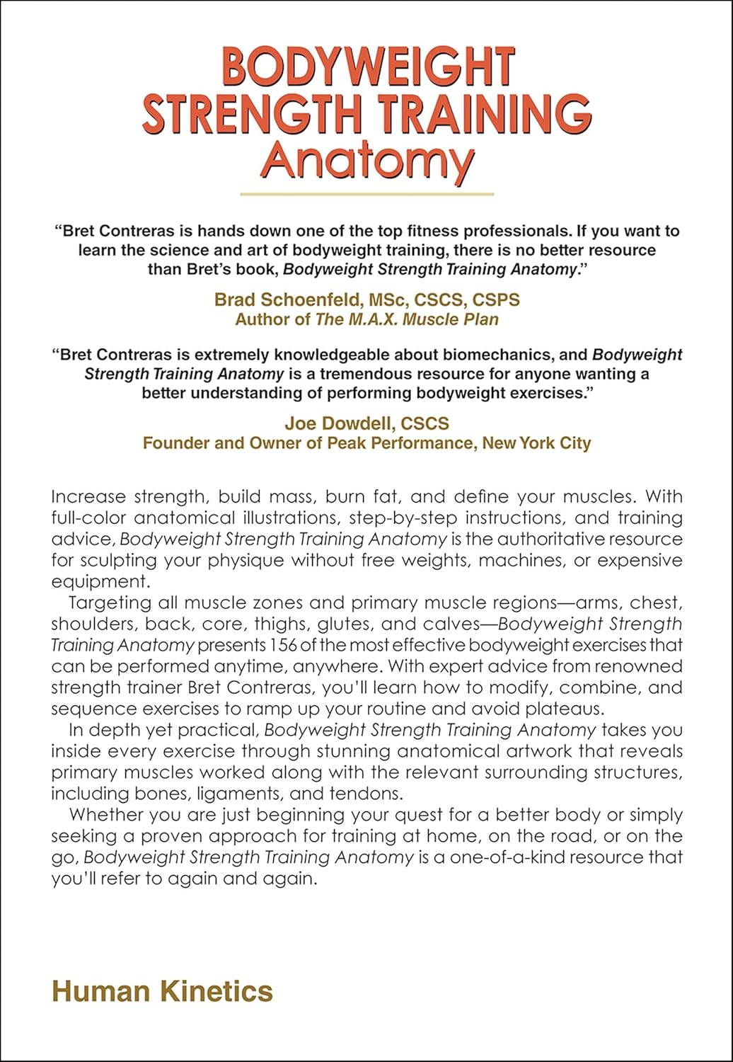 Bodyweight Strength Training Anatomy - My Store