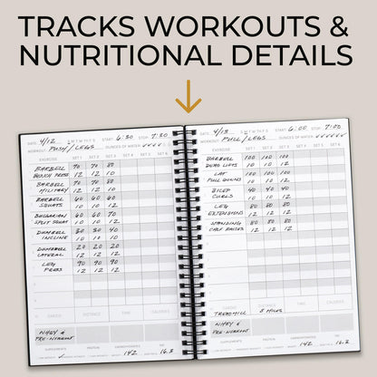 The Ultimate Fitness Journal for Tracking and Crushing Your Gym Goals - Detailed Workout Planner & Log Book For Men and Women - Great Gym Accessories With Calendar, Nutrition & Progress Tracker - My Store
