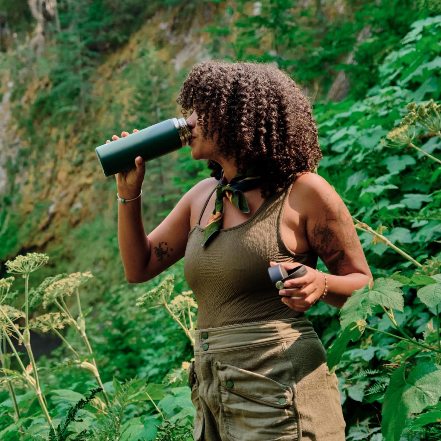 Hydro Flask Water Bottle - Insulated Stainless Steel - Wide Mouth Flex Lid, Non Spill, Leakproof and Refillable in 32 Oz Stone Gray