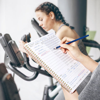 Fitness Journal Workout Planner for Women & Men, A5 (6.4" x 8.3") Workout Journal Log Book Planner Gift for Track Gym Essentials, Home Workouts, Track Progress, Achieve Wellness Goals, Black - My Store