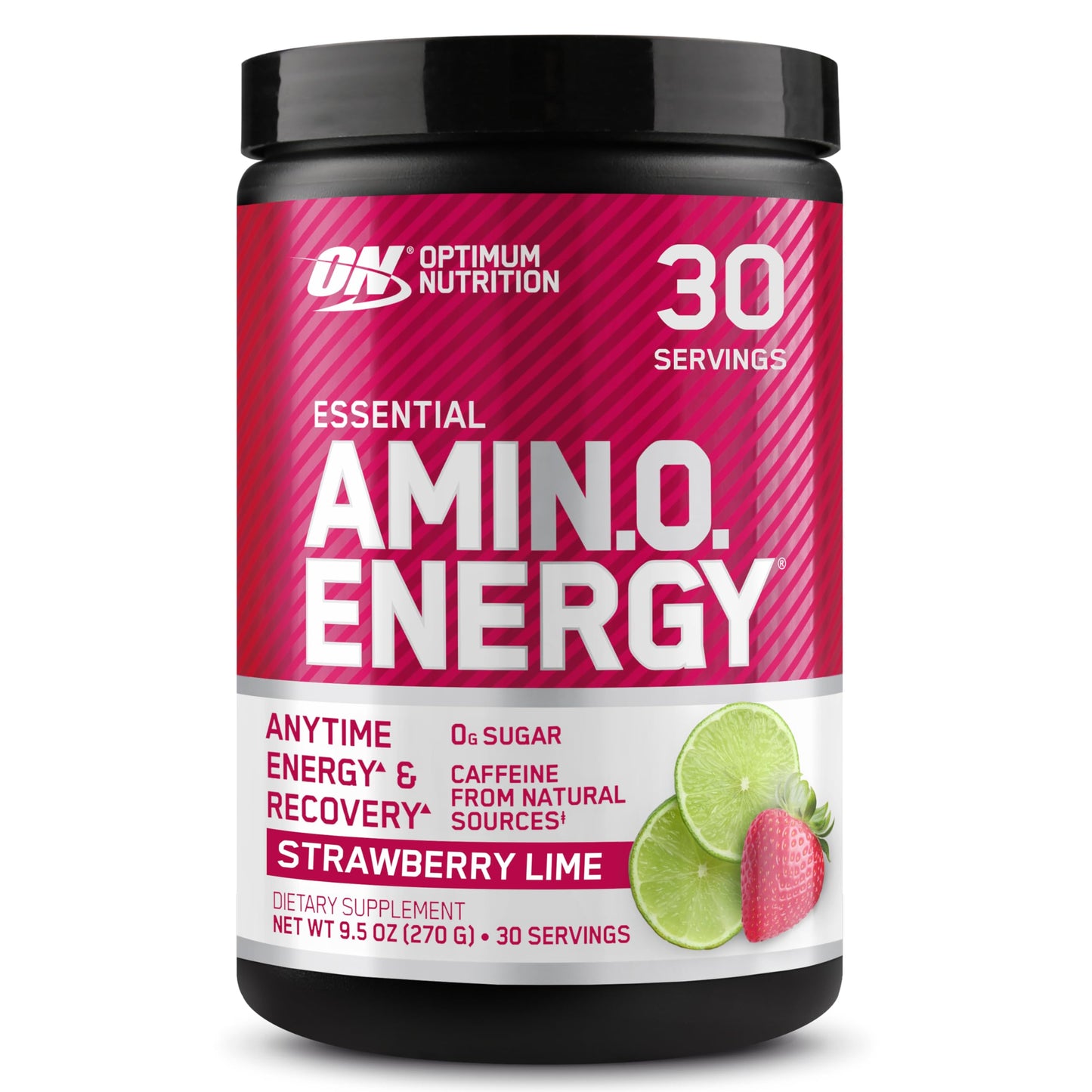 Optimum Nutrition Amino Energy - Pre Workout with Green Tea, BCAA, Amino Acids, Keto Friendly, Green Coffee Extract, Energy Powder - Concord Grape, 65 Servings (Packaging May Vary)