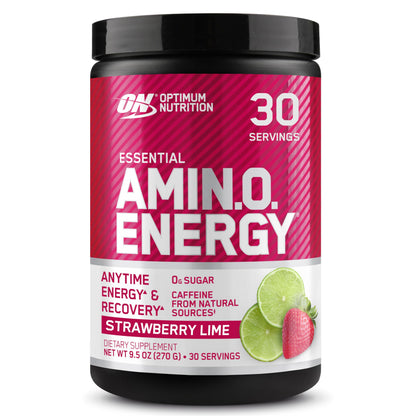 Optimum Nutrition Amino Energy - Pre Workout with Green Tea, BCAA, Amino Acids, Keto Friendly, Green Coffee Extract, Energy Powder - Concord Grape, 65 Servings (Packaging May Vary)