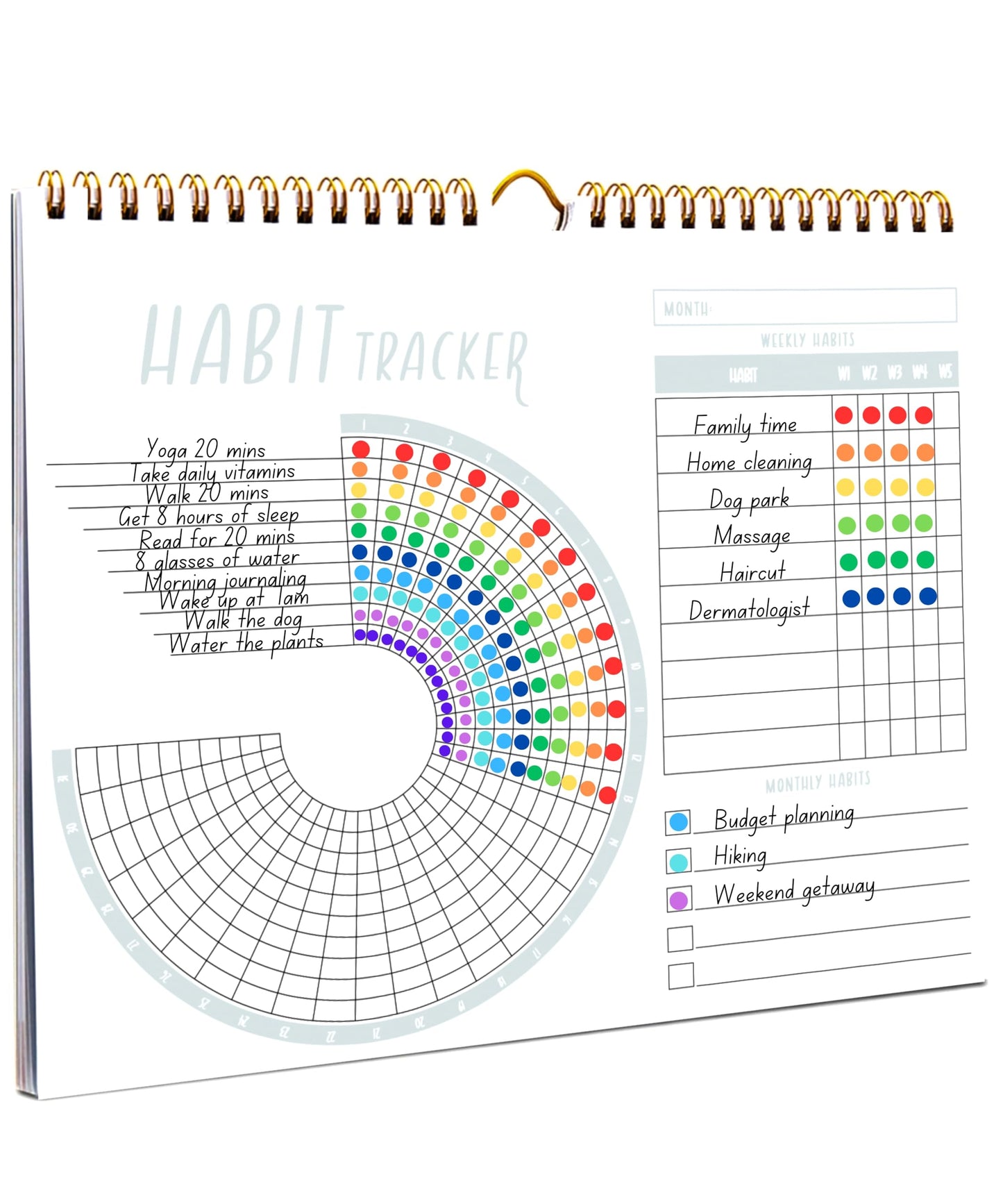 Lamare Habit Tracker Calendar – Premium Daily Habit Tracker Journal and Goal Board, Workout Motivation & Productivity Tool - My Store