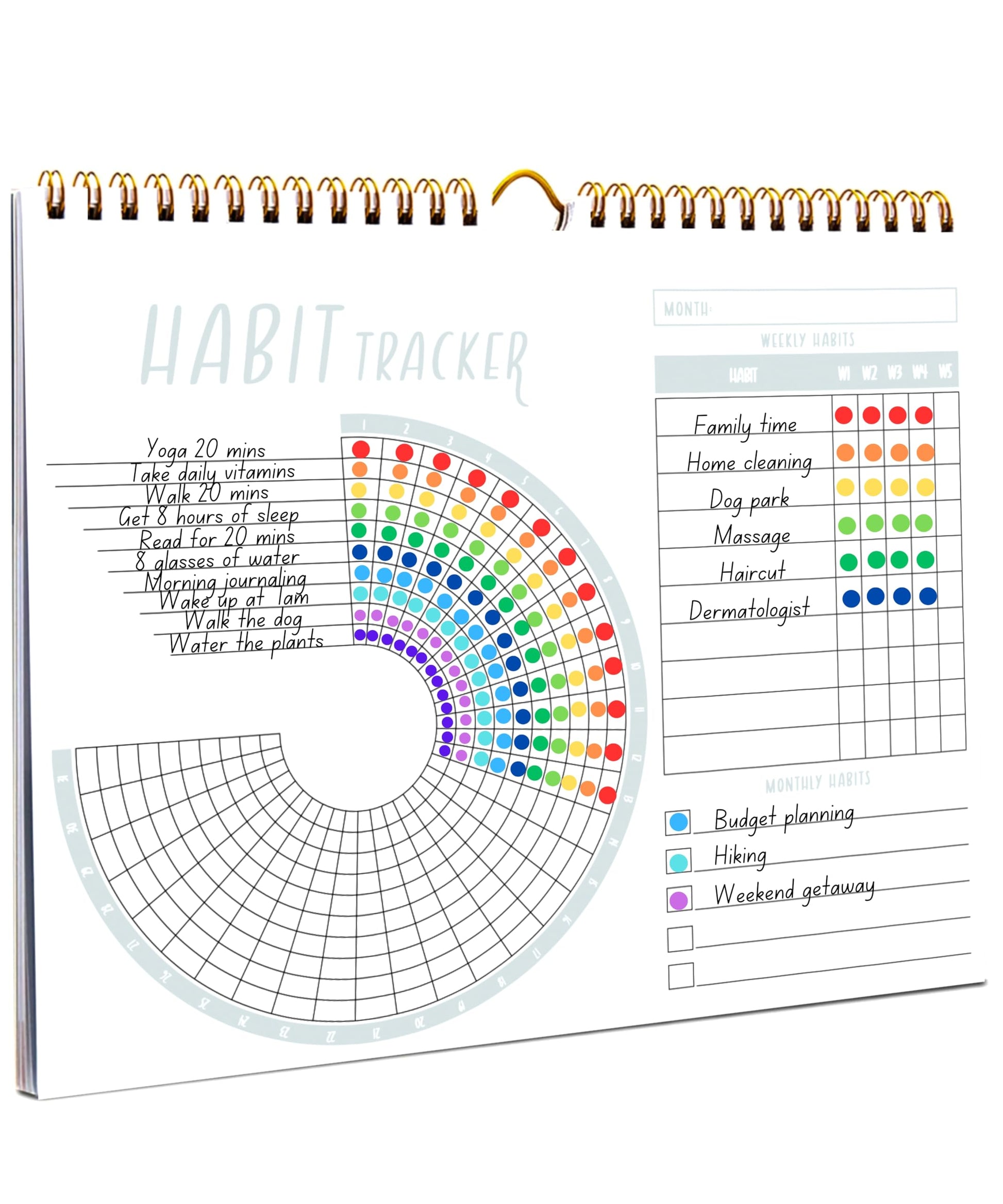 Lamare Habit Tracker Calendar – Premium Daily Habit Tracker Journal and Goal Board, Workout Motivation & Productivity Tool - My Store