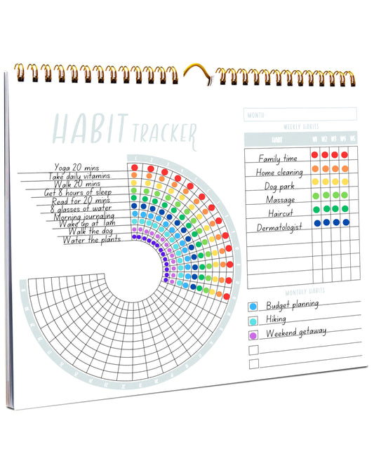 Lamare Habit Tracker Calendar – Premium Daily Habit Tracker Journal and Goal Board, Workout Motivation & Productivity Tool - My Store