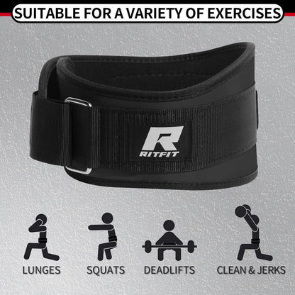 RitFit Weight Lifting Belt - Great for Squats, Lunges, Deadlift, Thrusters - Men and Women - 6 Inch Black/Camouflage - My Store