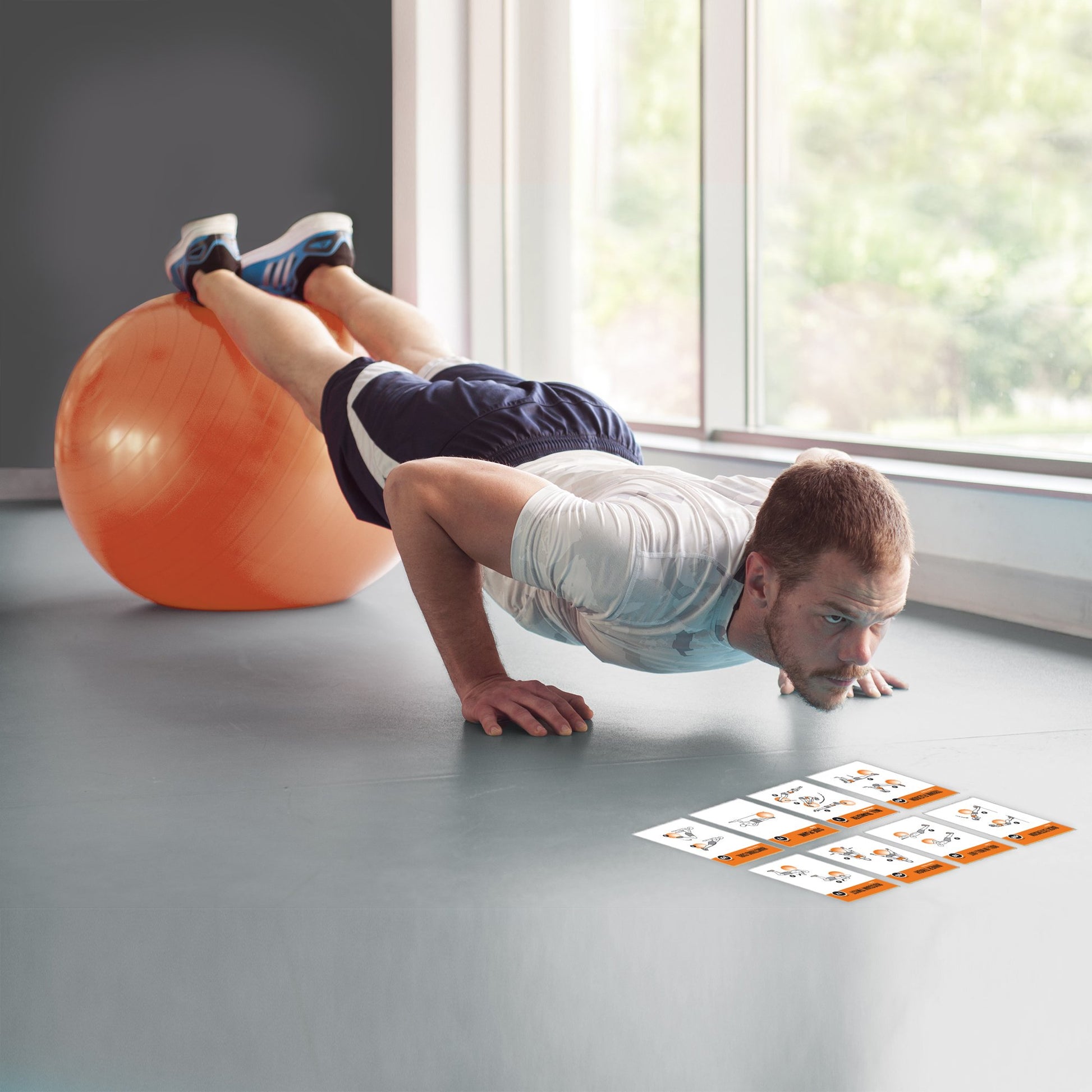 NewMe Fitness Stretching Workout Cards, Instructional Fitness Deck for Women & Men, Beginner Fitness Guide to Training Exercises at Home or Gym - My Store